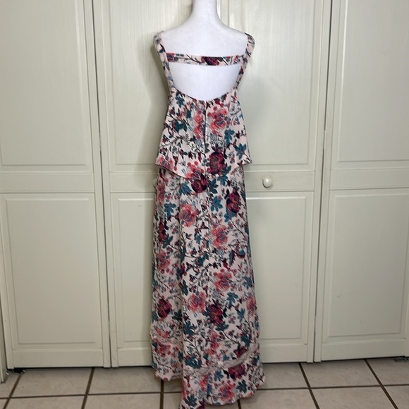 Boutique Women’s High-Low Multicolor Floral Maxi Dress Size 0X - Picture 6 of 11